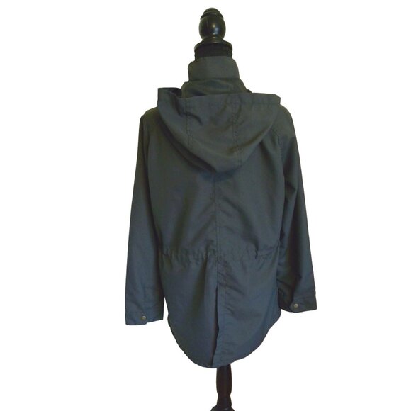 O'Neill Hooded Jacket Zippered Lined Pockets Drawstring Dark Grey Women's Size M - Picture 5 of 8